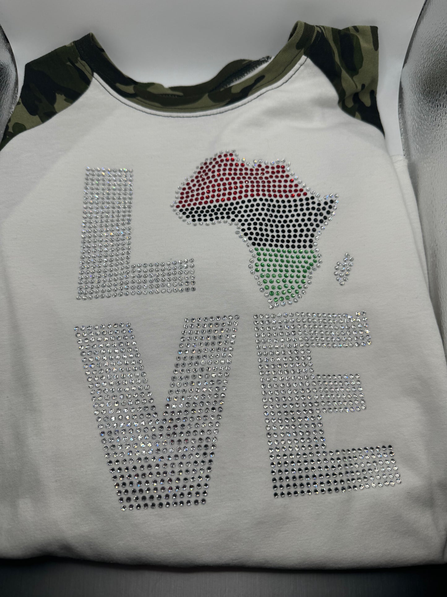 I Love Africa Bling T-Shirt